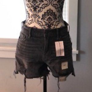 New old navy black distressed shorts